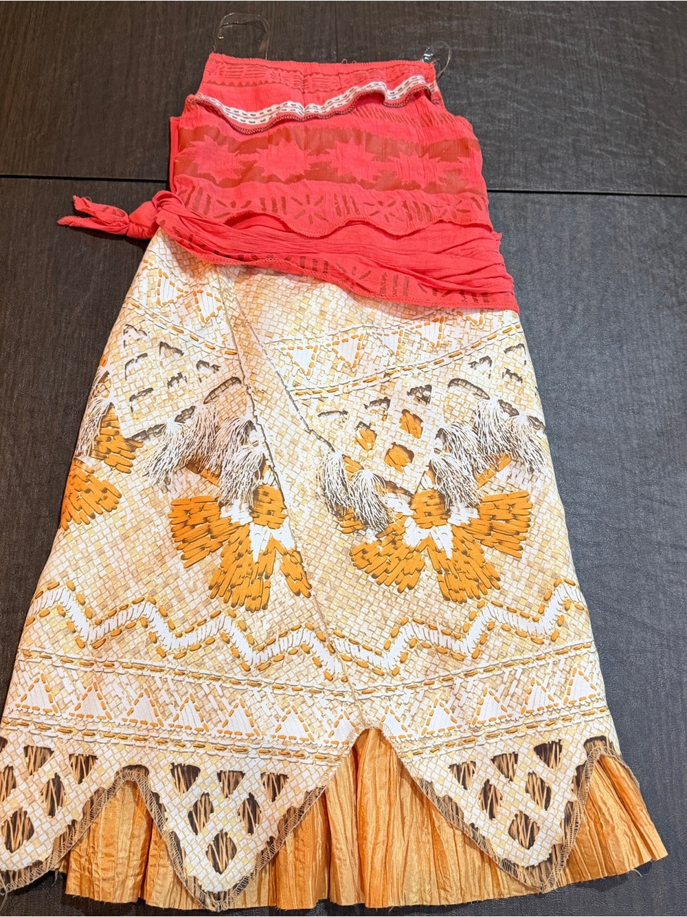 Disney Moana Costume Dress Sz 7/8